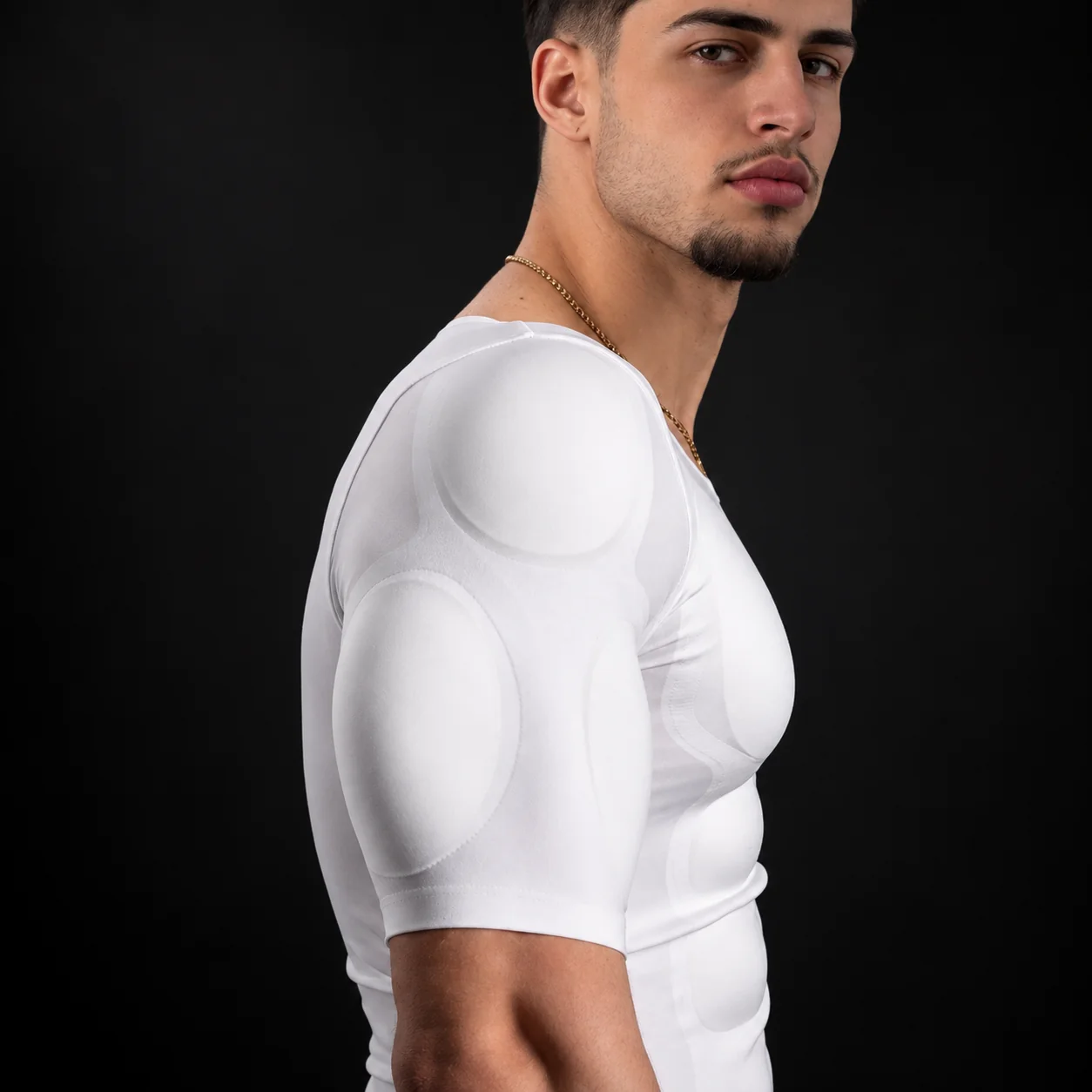 Sculptstature padded undershirt, side detail